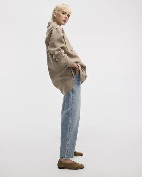 Long Shacket with Pockets