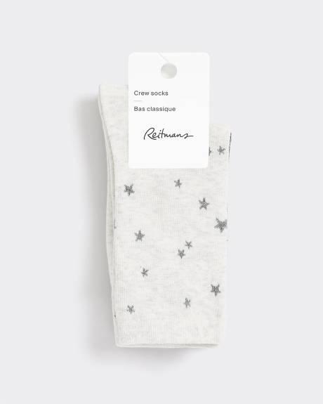 Bas classiques avec étoiles - 2 paires