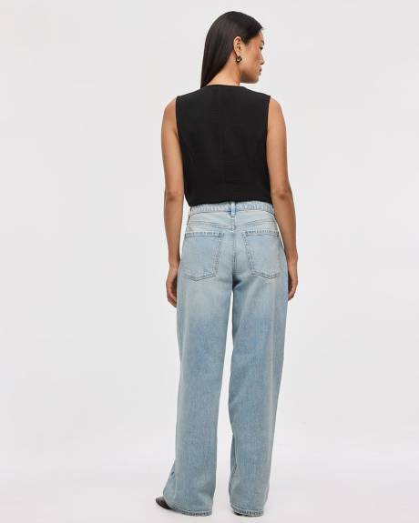 Wide-Leg Mid-Rise Baggy Jean - Tall