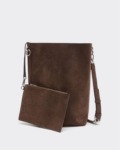 Sac sceau en faux su&egrave;de