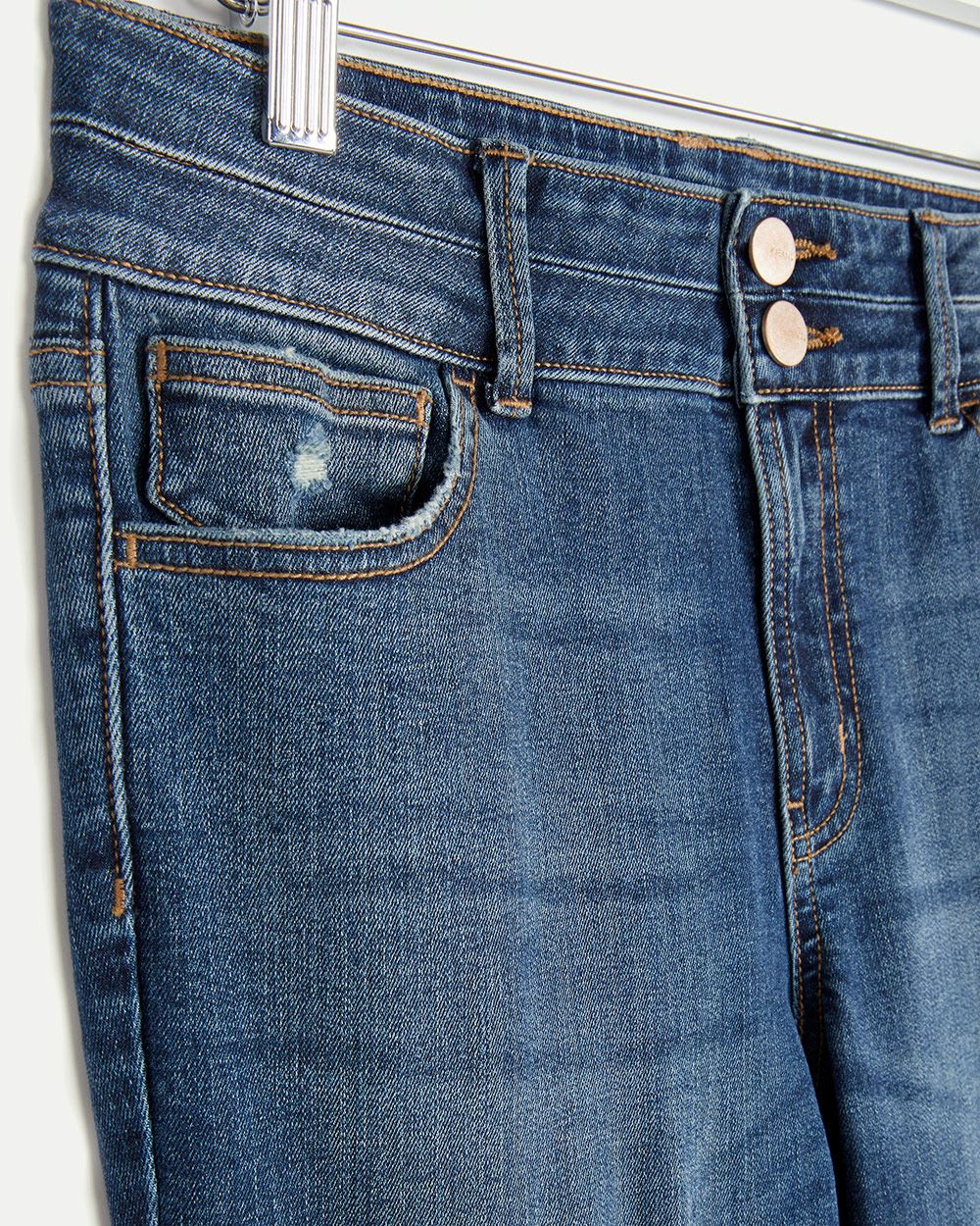 high rise ankle skinny jeans