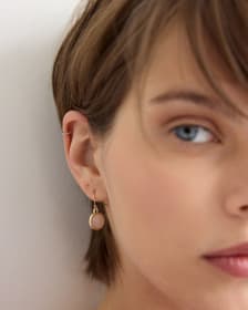 Earrings with Stone Pendants