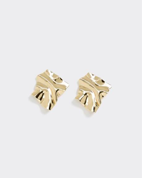 Wavy Square Earrings