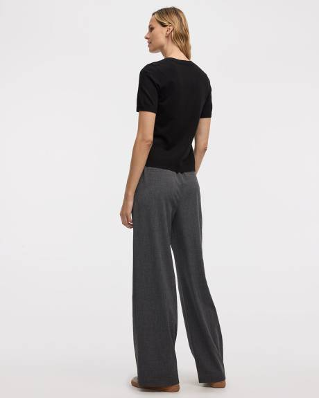 Cardigan boutonné à manches courtes