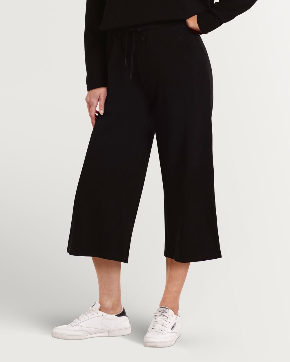Cropped Straight Leg French Terry Pant Hyba