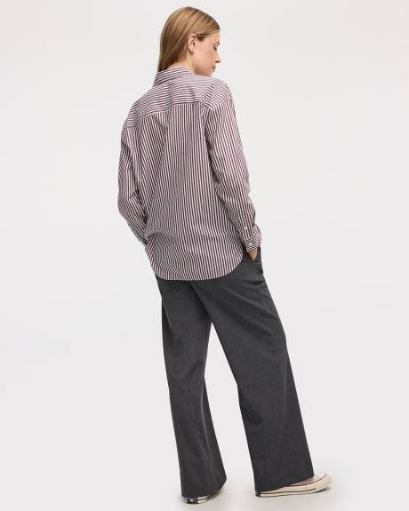 Chemise rayée à manches longues