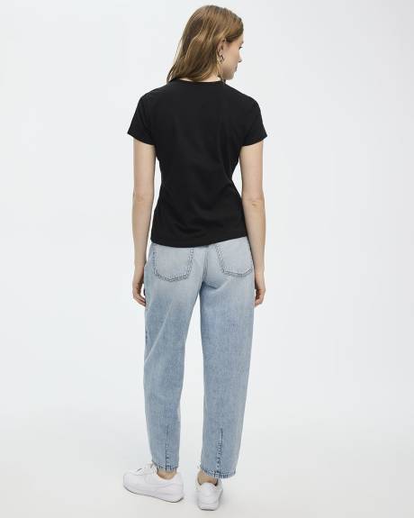 T-shirt ajust&eacute; &agrave; col rond - R Essentials