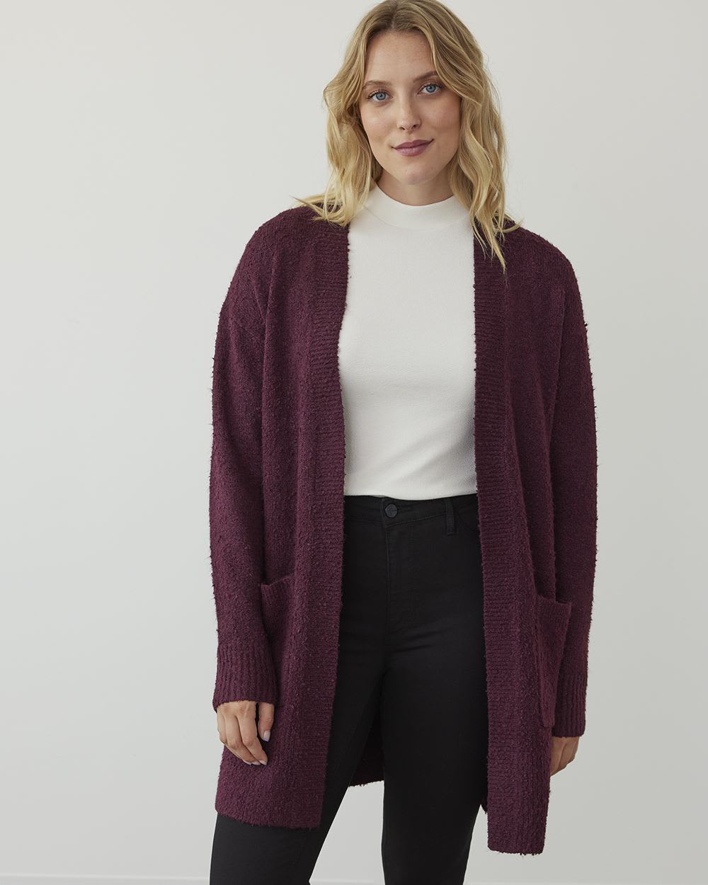 Long Sleeve Cardigan Sweater With Pockets Online | bellvalefarms.com