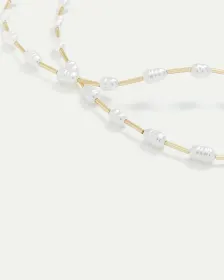 Short Necklace with Pearls