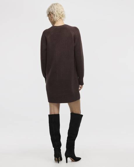 Robe DouceMaille à manches longues et col rond