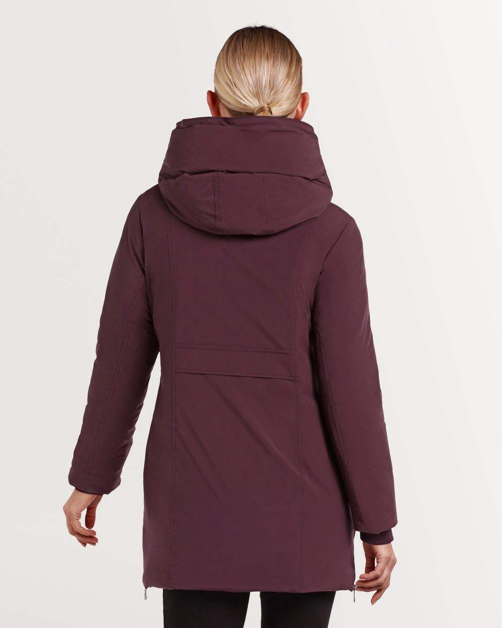 Large Hooded Synthetic Down Coat
