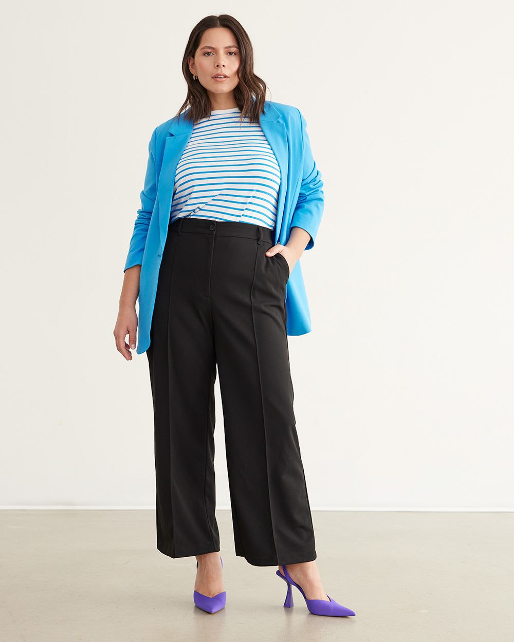 Wide-Leg Ankle Pant