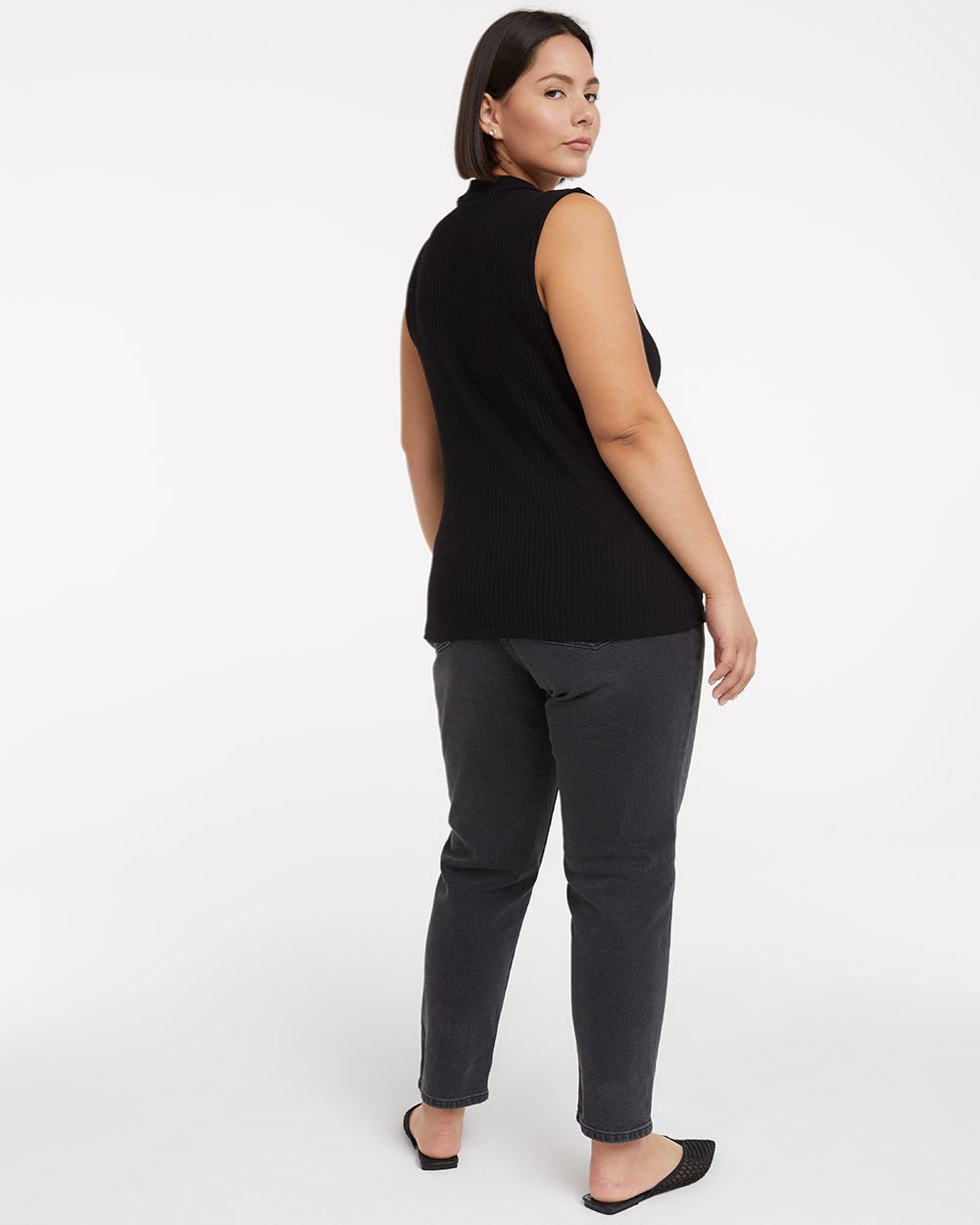 Fitted Ribbed Sleeveless Top