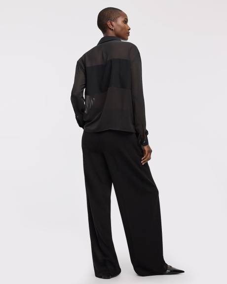 Chemise en mousseline transparente