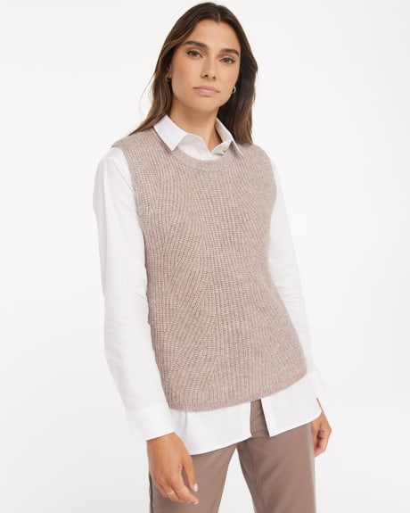 Cable Stitch Sweater Vest