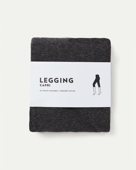 Cotton-Blend Capri Leggings