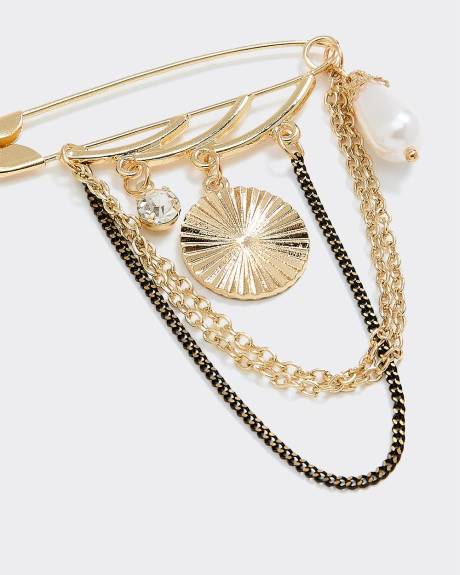 Brooch with Various Pendants