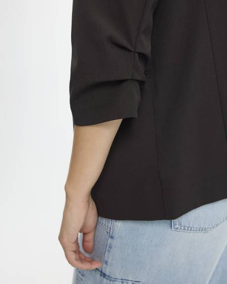 Collarless Open Blazer - The Timeless