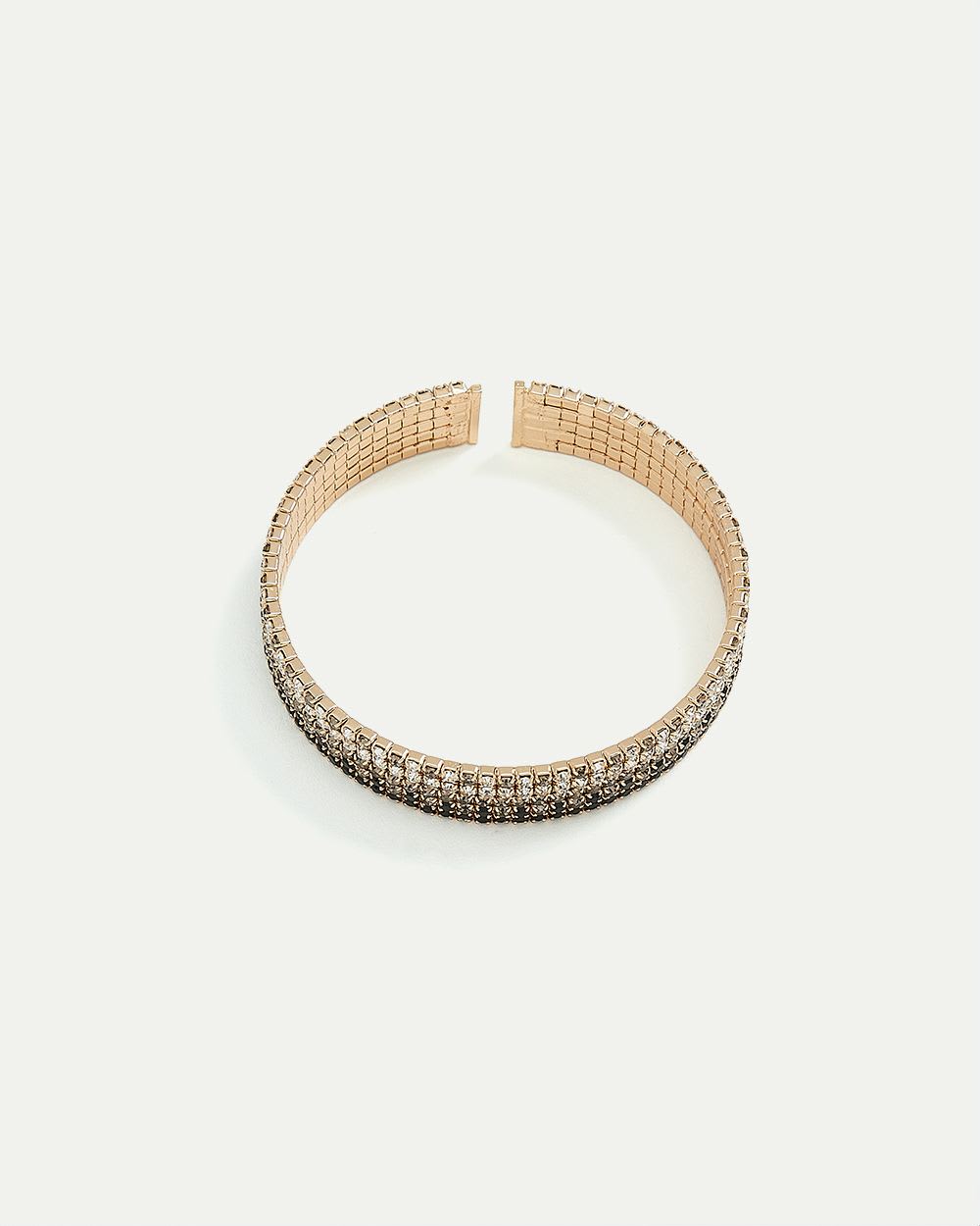 Multi-Row Cuff Bracelet with Rhinestones | Reitmans