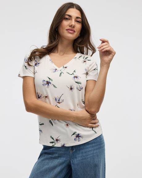 T-shirt à col V - R Essentials