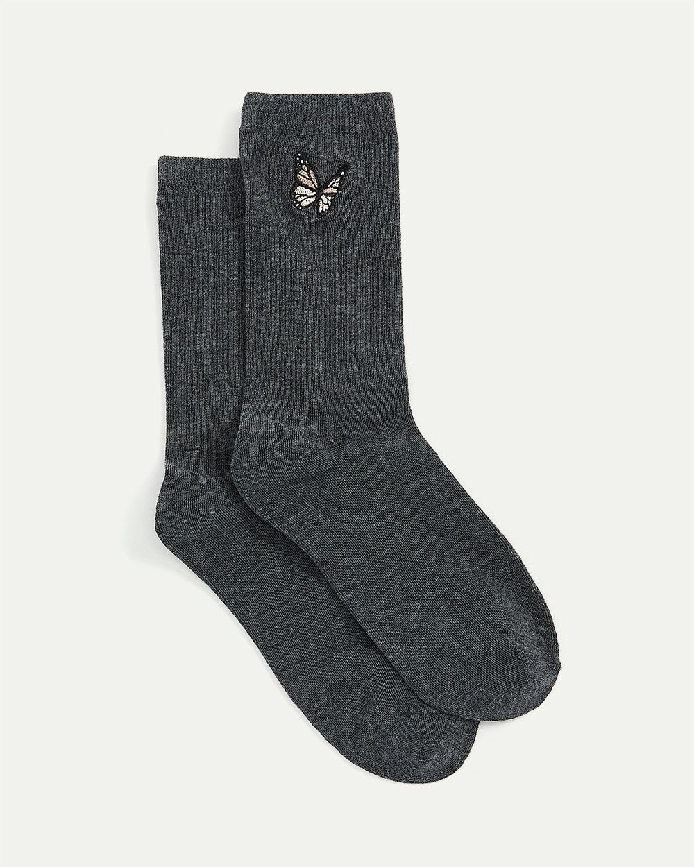 Cotton Socks with Butterfly