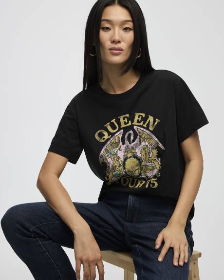 T-shirt &agrave; col rond