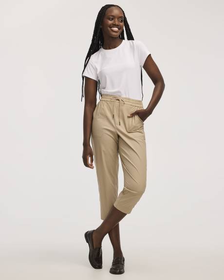 Poplin Capri Pants - Petite
