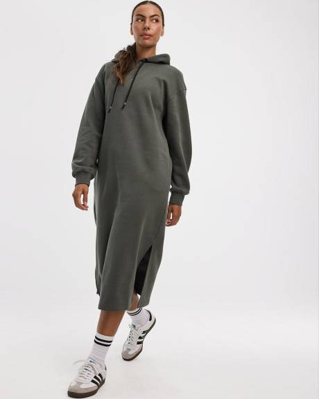 Long-Sleeve Hooded Dress - Hyba