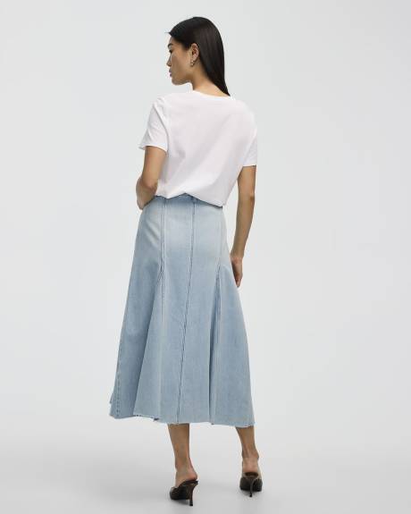 Midi Denim Skirt
