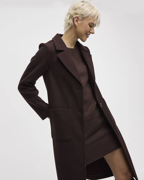 Robe DouceMaille à manches longues et col rond