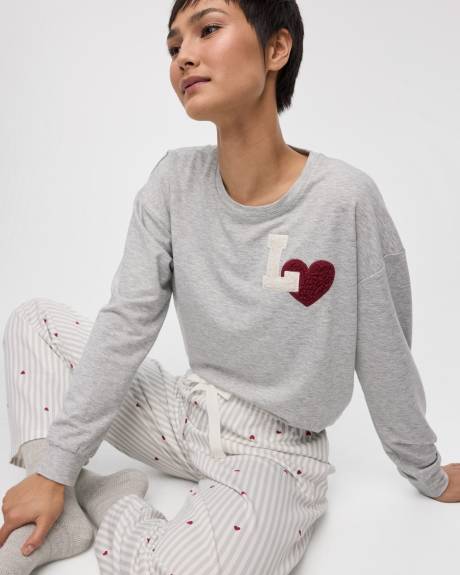 Long-Sleeve Crew-Neck Sweatshirt