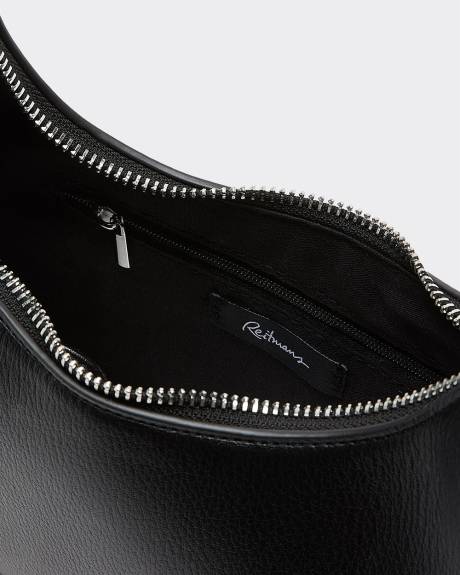 Half-Moon Bag with Studded Strap