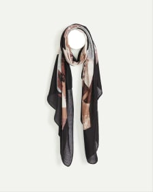 Abstract Print Oblong Scarf