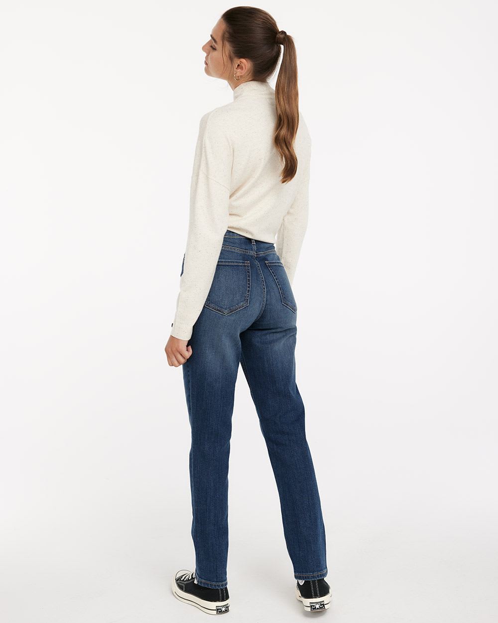 High-Rise Medium Wash Jean with Slim Leg, The Vintage - Petite | Petite ...