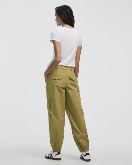 Poplin Jogger with Cargo Pockets