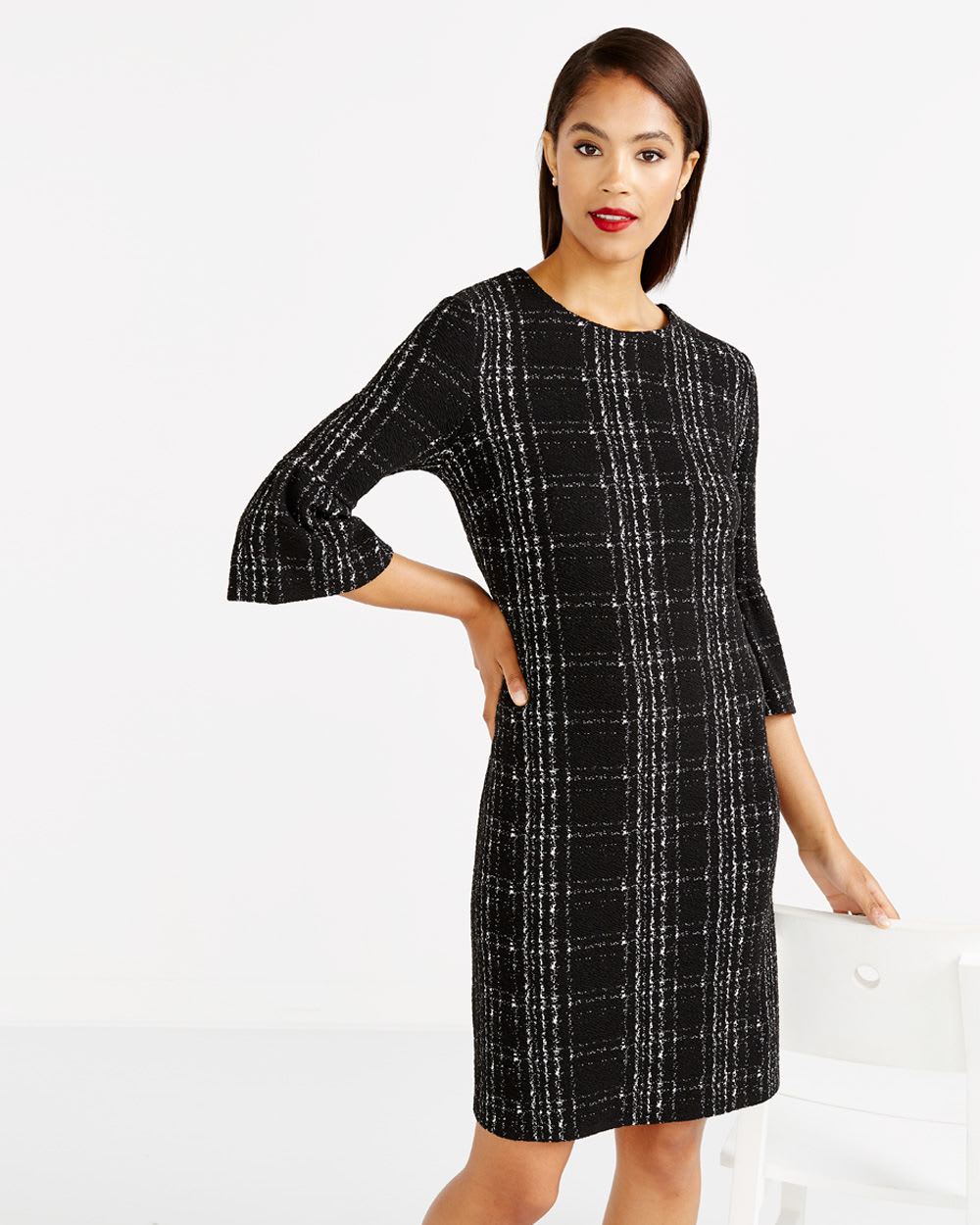 Bell Sleeve Shift Dress Women Reitmans