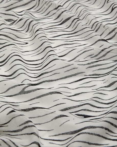 Scarf with Zebra Print