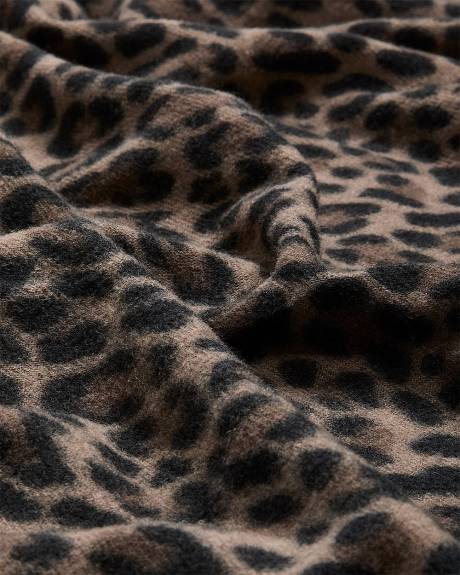 Leopard-Print Blanket Scarf