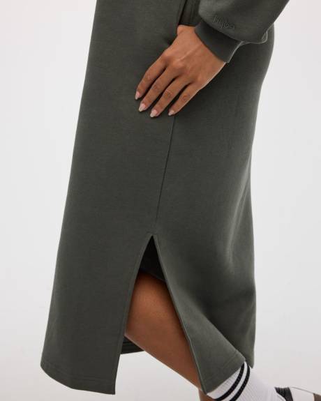 Long-Sleeve Hooded Dress - Hyba