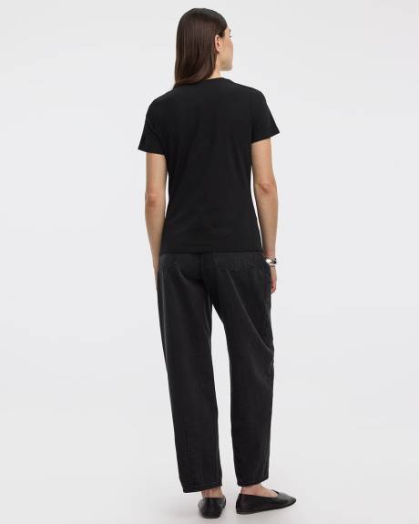 T-shirt &agrave; col rond - R Essentiels