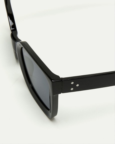 Thick Square Sunglasses with Studs