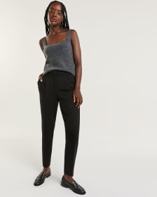 Black Tapered Leg Trousers The Modern Stretch