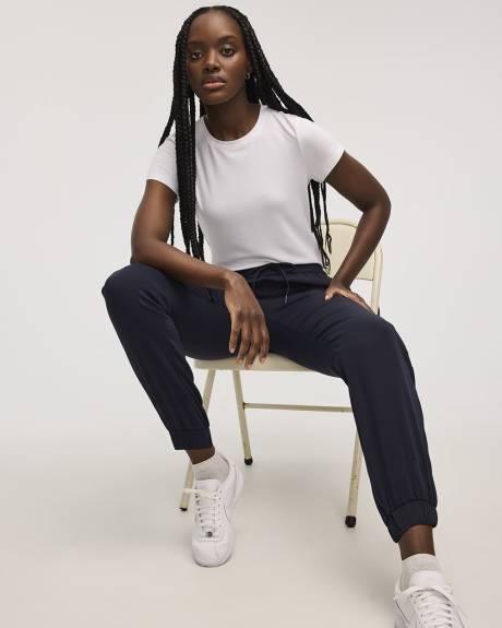 Pantalon jogger en serg&eacute; - Long