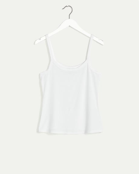 Ribbed Cropped Tank Top R Essentials