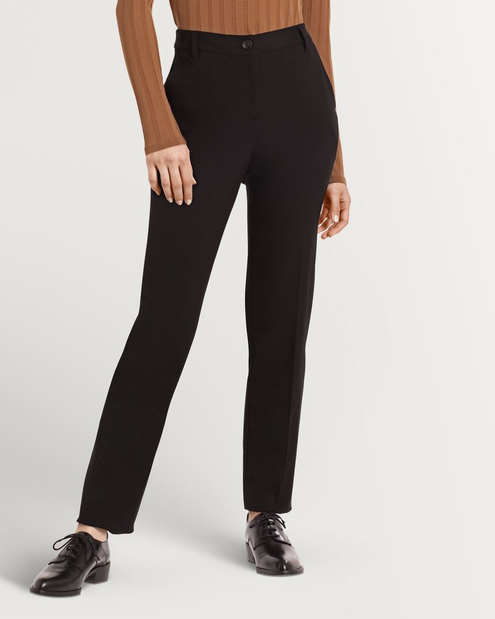 Straight Leg Pant with Elastic Inserts
