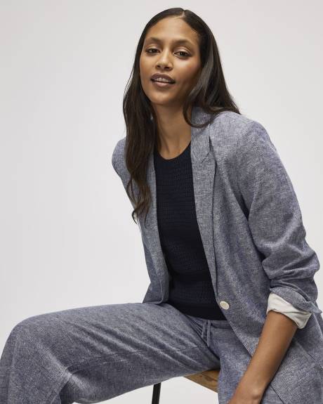 Veston en mélange de lin