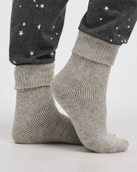 Bas d'hiver à revers