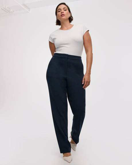 Pantalon à jambe droite et taille haute - Coupe Courbes