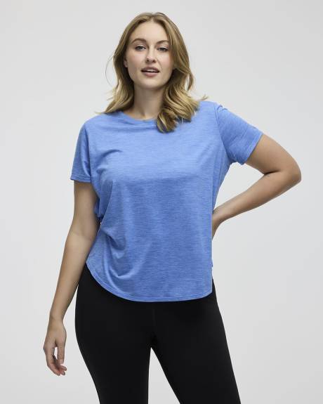 T-shirt à col rond et manches courtes - DRY-LUX (MD) Hyba Essentiels