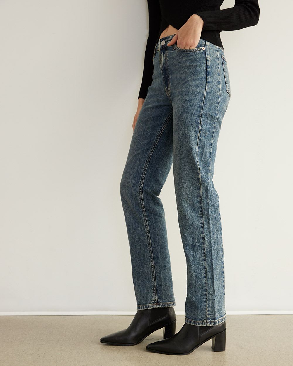 Straight-Leg High-Rise Jean, The 90's Straight - Tall